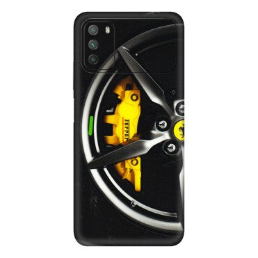 POCO Phone Skins (All Models) - Ferrari Wheel Alloy - 3D Embossed Finish (L-173) Poco M3