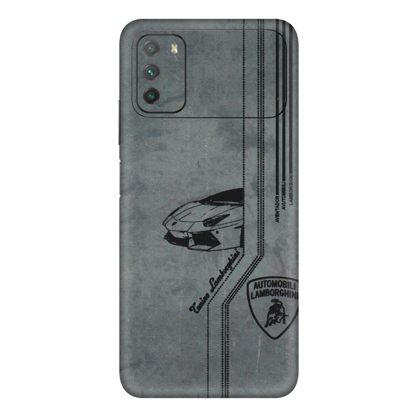 POCO Phone Skins (All Models) - New Lamborgini Aventador - 3D Embossed Finish (L-321) Poco M3