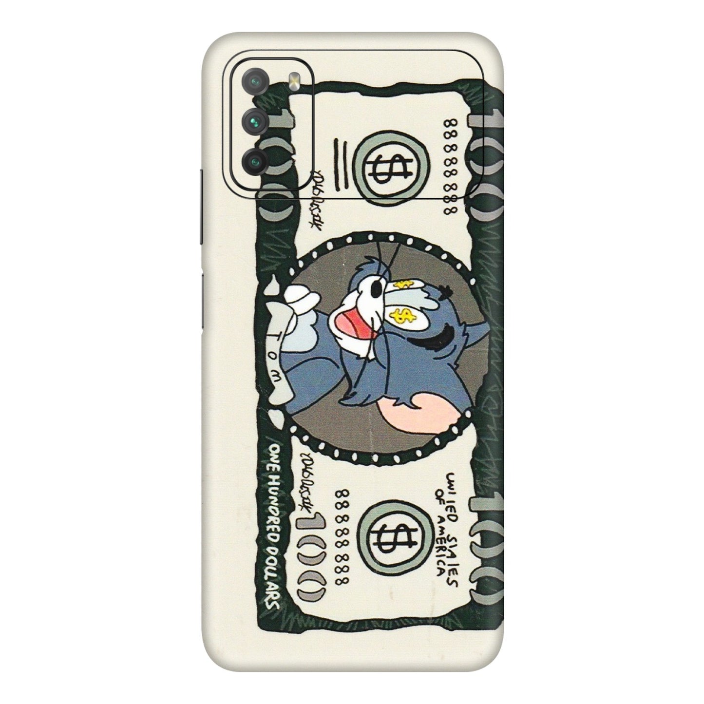 POCO Phone Skins (All Models) - Tom Hundred Dollar - 3D Embossed Finish (L-324) Poco M3