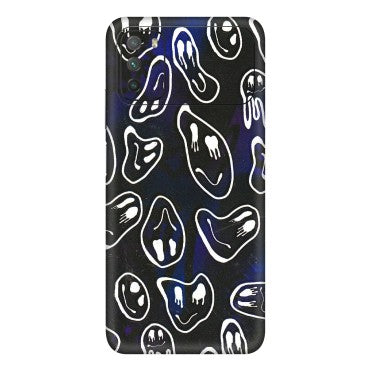 POCO Phone Skins (All Models) - Distorted Smileys - 3D Embossed Finish (L-92) Poco M3