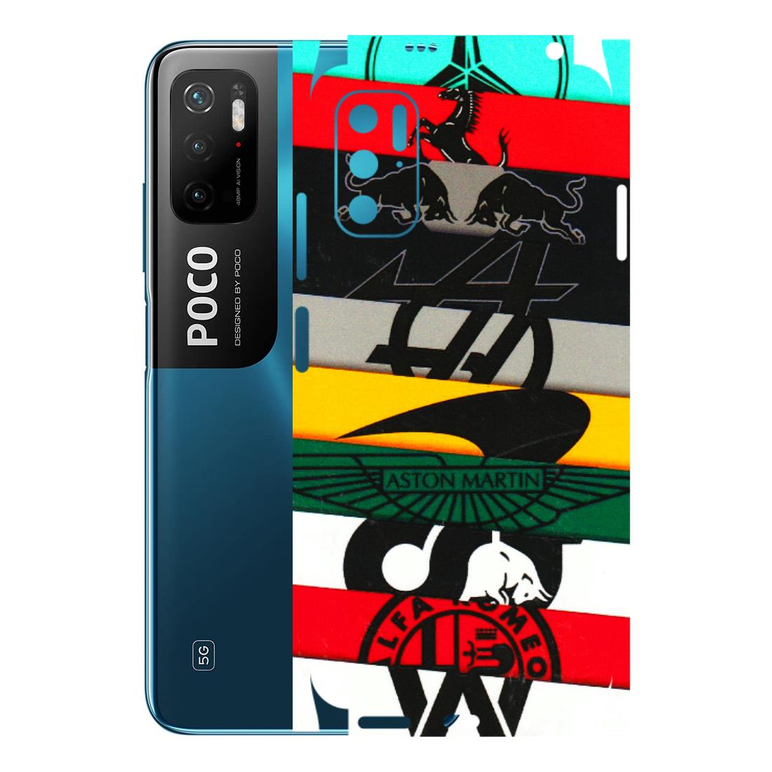 POCO Phone Skins (All Models) - Multi Designer Brands - 3D Embossed Finish (L-187) Poco M3 PRO (5G)