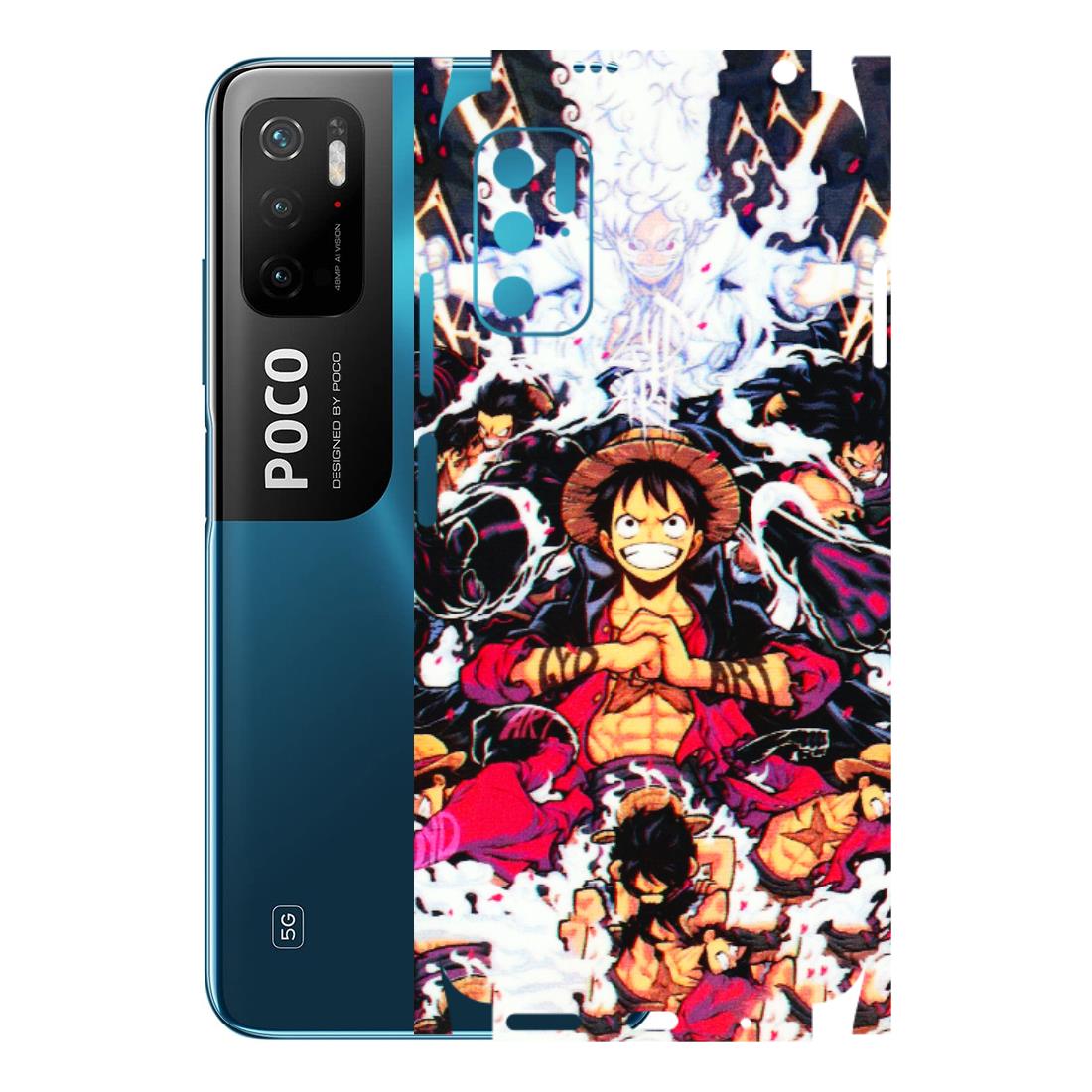 POCO Phone Skins (All Models) - Luffy Anime Character - 3D Embossed Finish (L-203) Poco M3 PRO (5G)