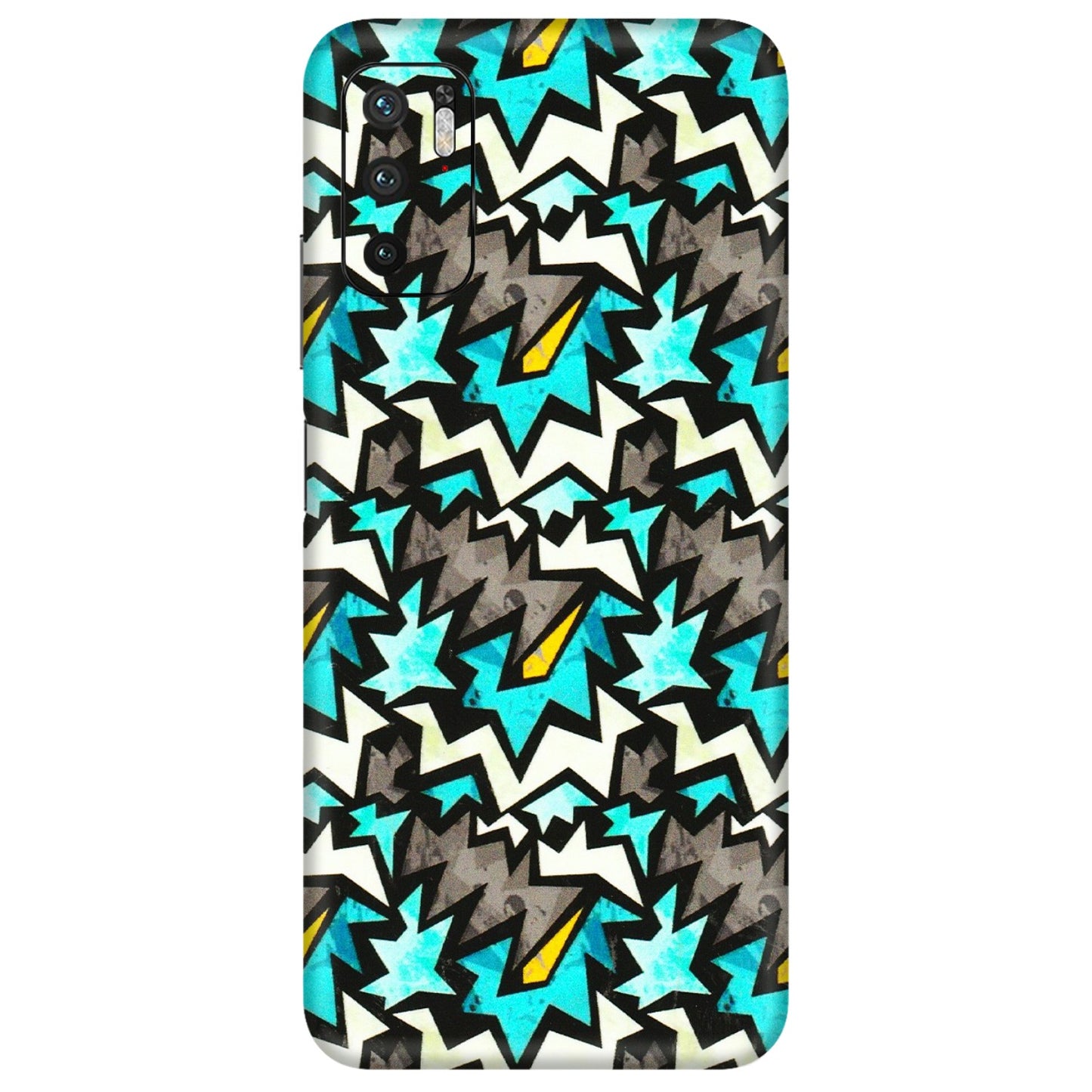 POCO Phone Skins (All Models) - Funky Zig Zag - 3D Embossed Finish (L-223) Poco M3 PRO (5G)