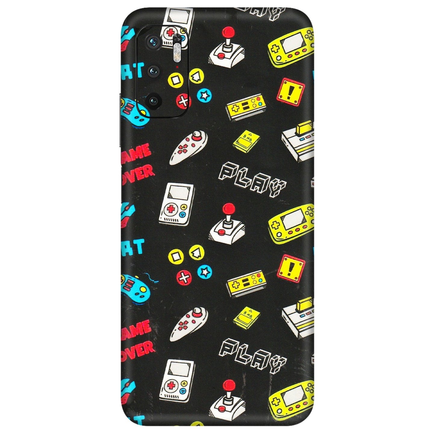 POCO Phone Skins (All Models) - Gaming Doodles - 3D Embossed Finish (L-224) Poco M3 PRO (5G)