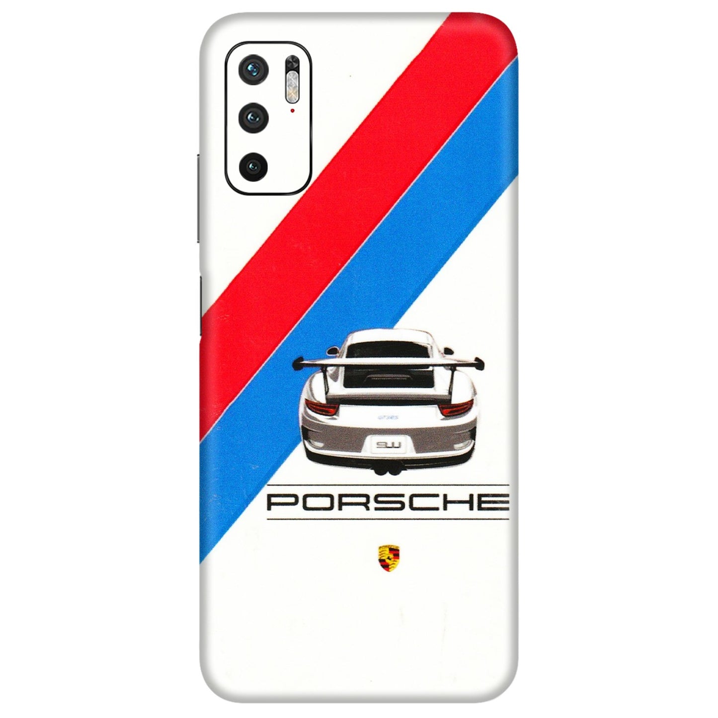 POCO Phone Skins (All Models) - Porche Car Sober Logo - 3D Embossed Finish (L-248) Poco M3 PRO (5G)