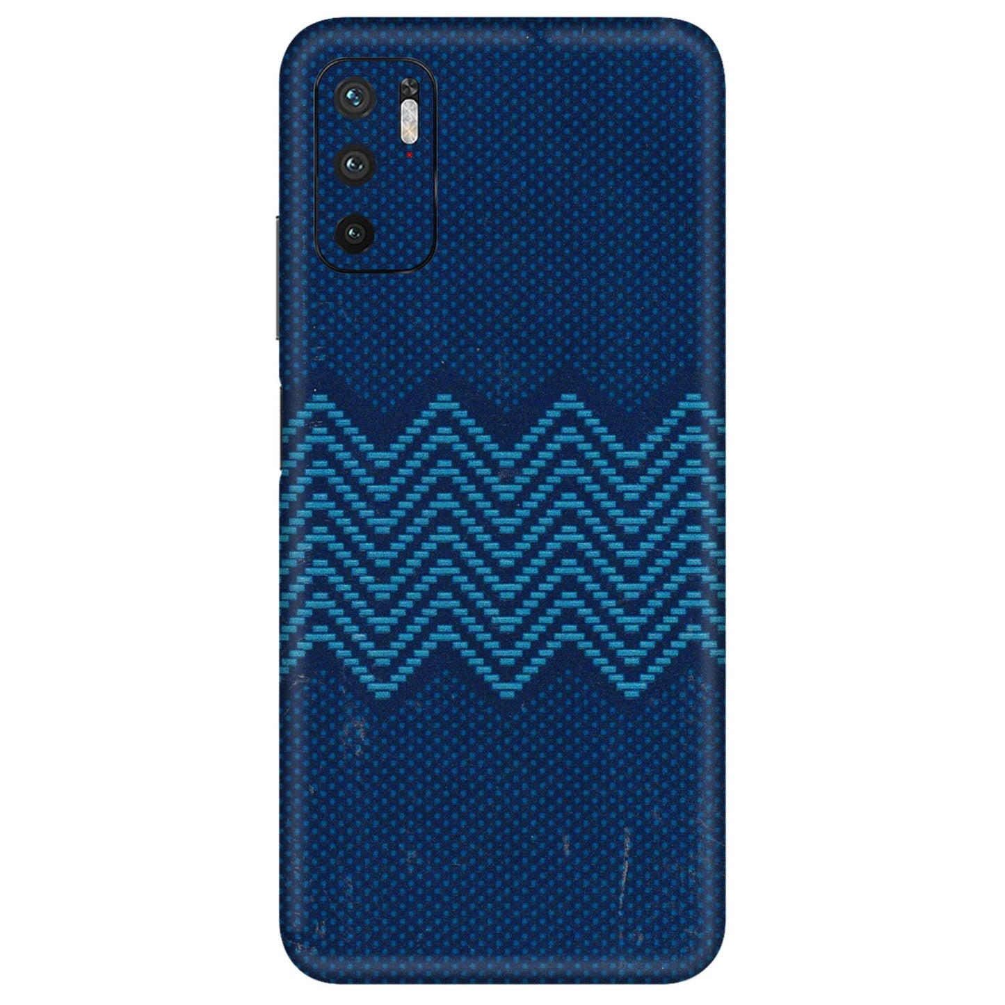 POCO Phone Skins (All Models) - Blue Sober Waves - 3D Embossed Finish (L-306) Poco M3 PRO (5G)