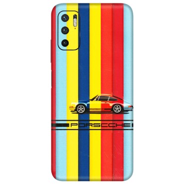 POCO Phone Skins (All Models) - Multicolour Porche - 3D Embossed Finish (L-39) Poco M3 PRO (5G)