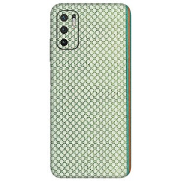 POCO Phone Skins (All Models) - Gucci Fabric Pattern - 3D Embossed Finish (L-73) Poco M3 PRO (5G)