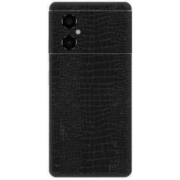 POCO Phone Skins (All Models) - Snake Leather Black - 3D Embossed Finish (L-107) Poco M4 (5G)