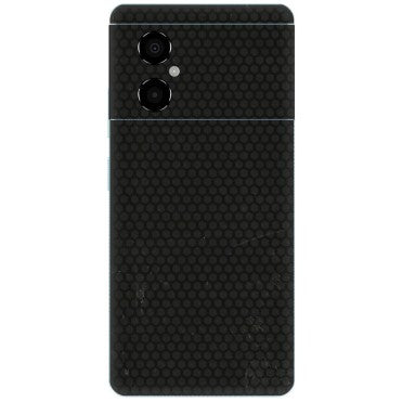 POCO Phone Skins (All Models) - Black honeycomb - 3D Embossed Finish (L-114) Poco M4 (5G)