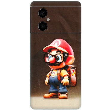 POCO Phone Skins (All Models) - Little Mario - 3D Embossed Finish (L-119) Poco M4 (5G)