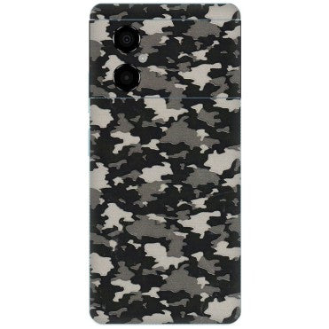 POCO Phone Skins (All Models) - Black/Grey Camoflaunge - 3D Embossed Finish (L-142) Poco M4 (5G)