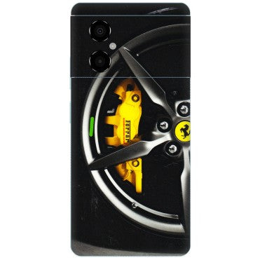 POCO Phone Skins (All Models) - Ferrari Wheel Alloy - 3D Embossed Finish (L-173) Poco M4 (5G)