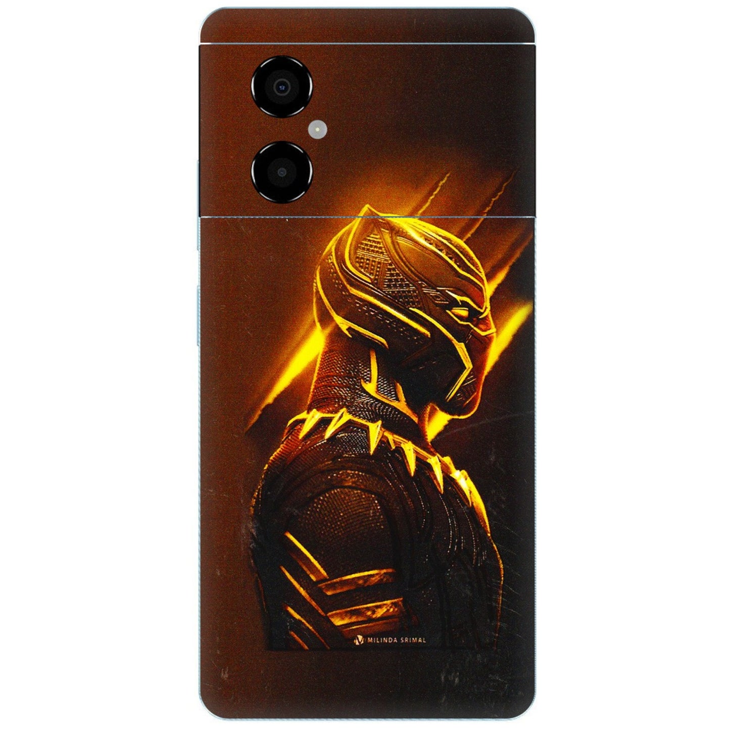 POCO Phone Skins (All Models) - Gold Black Panther - 3D Embossed Finish (L-181) Poco M4 (5G)