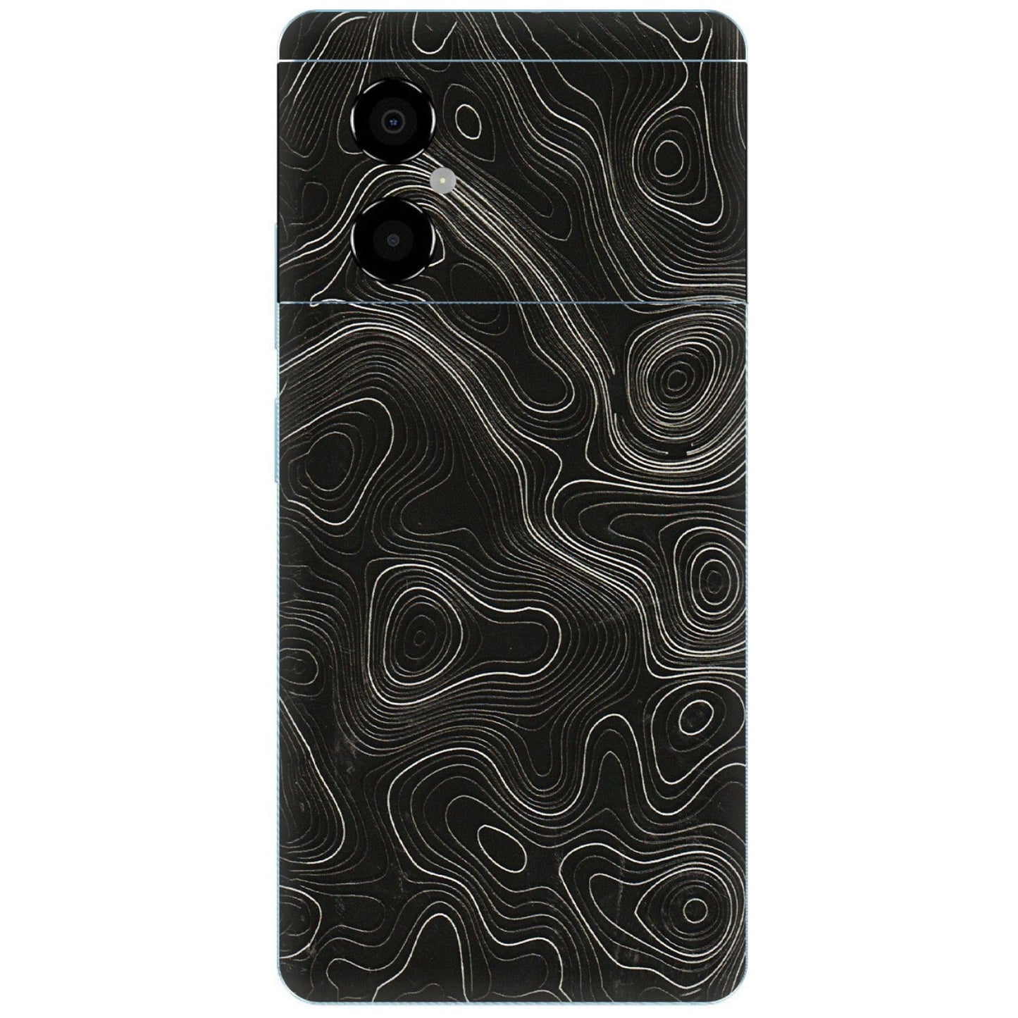 POCO Phone Skins (All Models) - Black Swirl - 3D Embossed Finish (L-196) Poco M4 (5G)