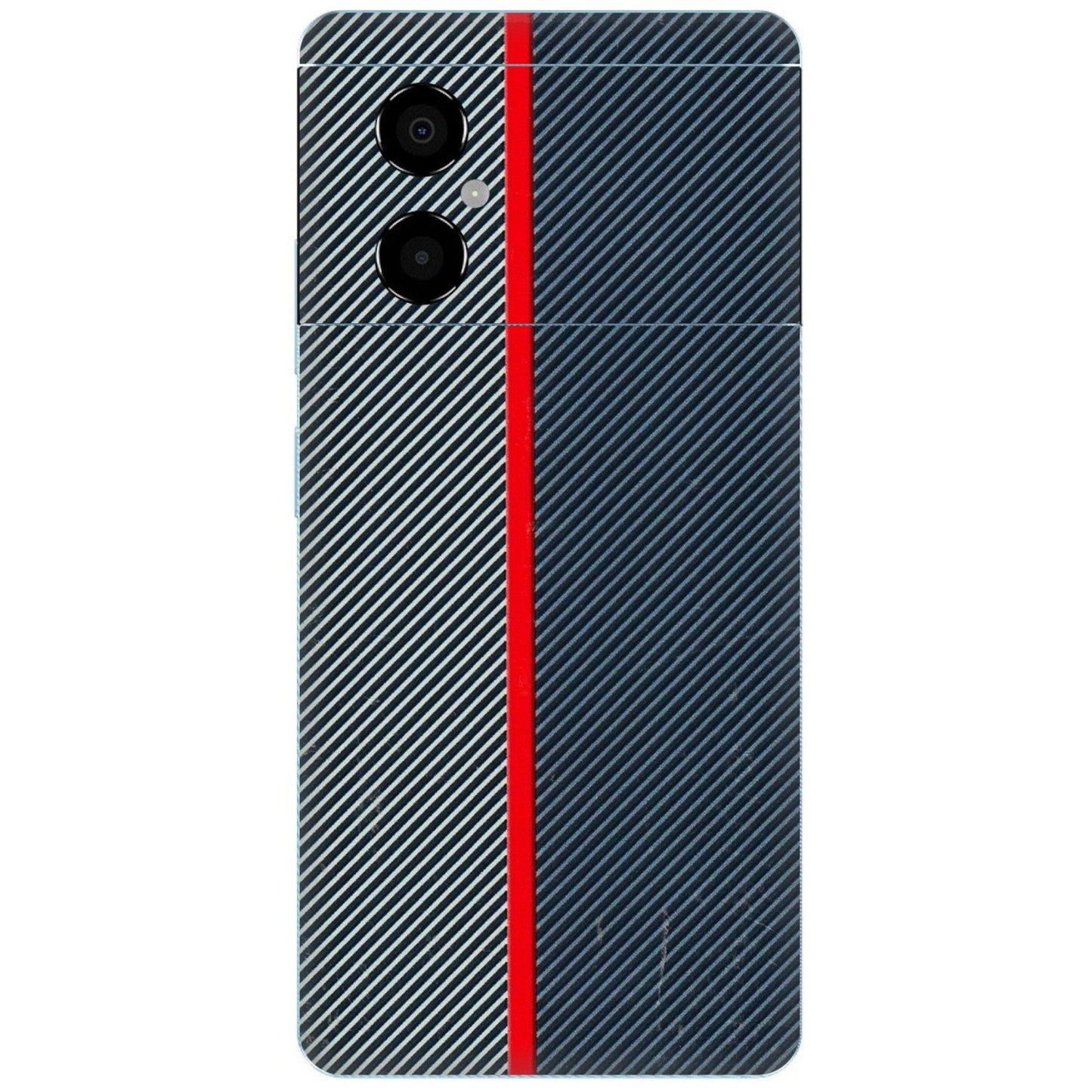 POCO Phone Skins (All Models) - Blue Sober Lines - 3D Embossed Finish (L-305) Poco M4 (5G)