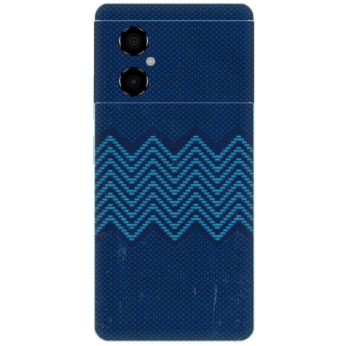 POCO Phone Skins (All Models) - Blue Sober Waves - 3D Embossed Finish (L-306) Poco M4 (5G)
