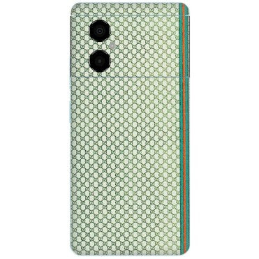 POCO Phone Skins (All Models) - Gucci Fabric Pattern - 3D Embossed Finish (L-73) Poco M4 (5G)