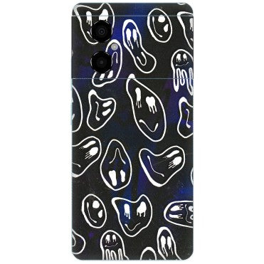 POCO Phone Skins (All Models) - Distorted Smileys - 3D Embossed Finish (L-92) Poco M4 (5G)