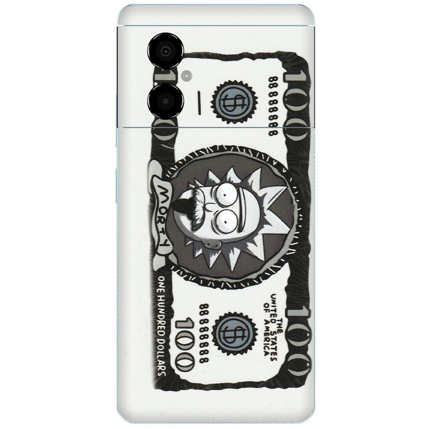 POCO Phone Skins (All Models) - Rick And Morty Hundred Dollar Anime - Matte Finish (M-161) Poco M4 (5G)