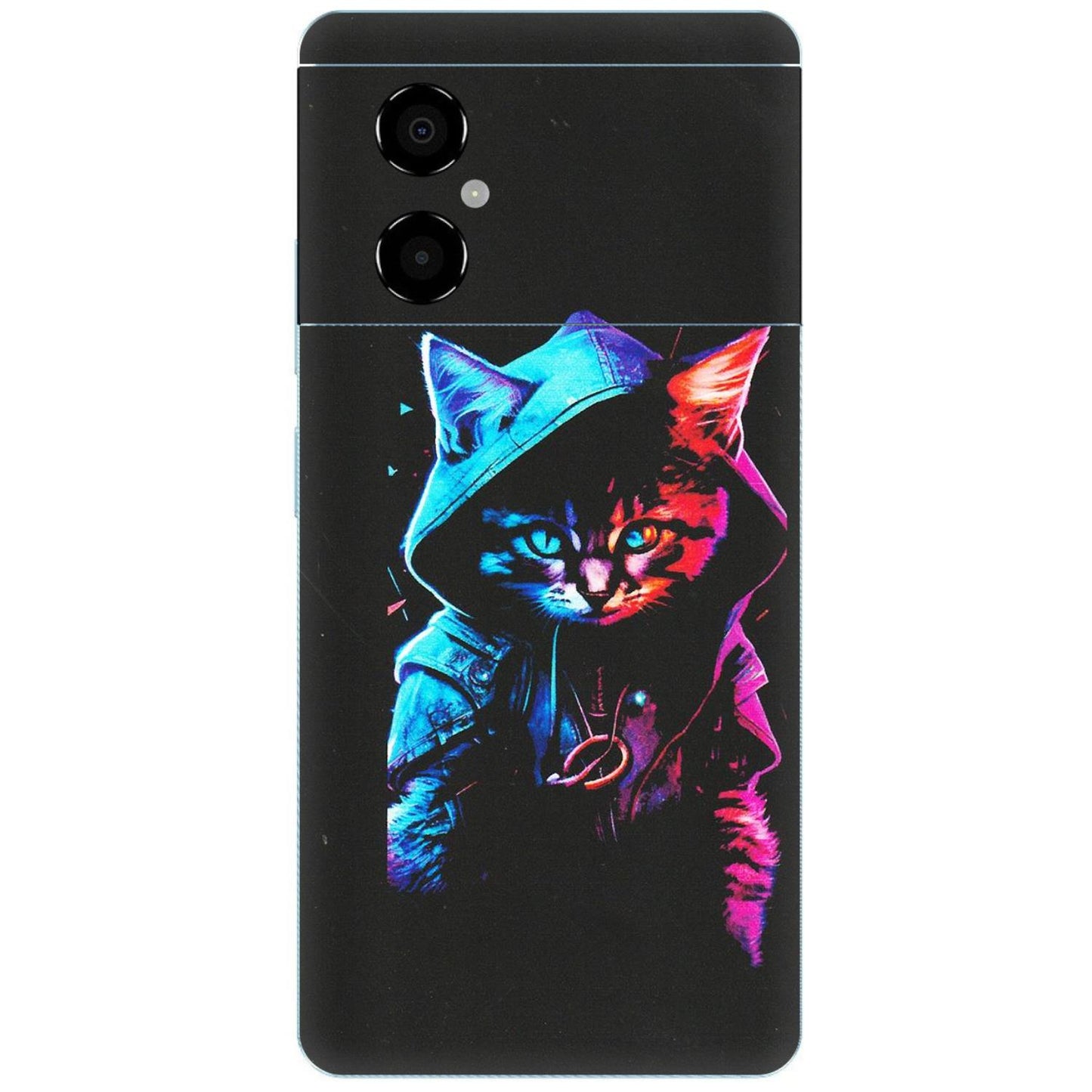POCO Phone Skins (All Models) - Cyberpunk Cat - Matte Finish (M-45) Poco M4 (5G)