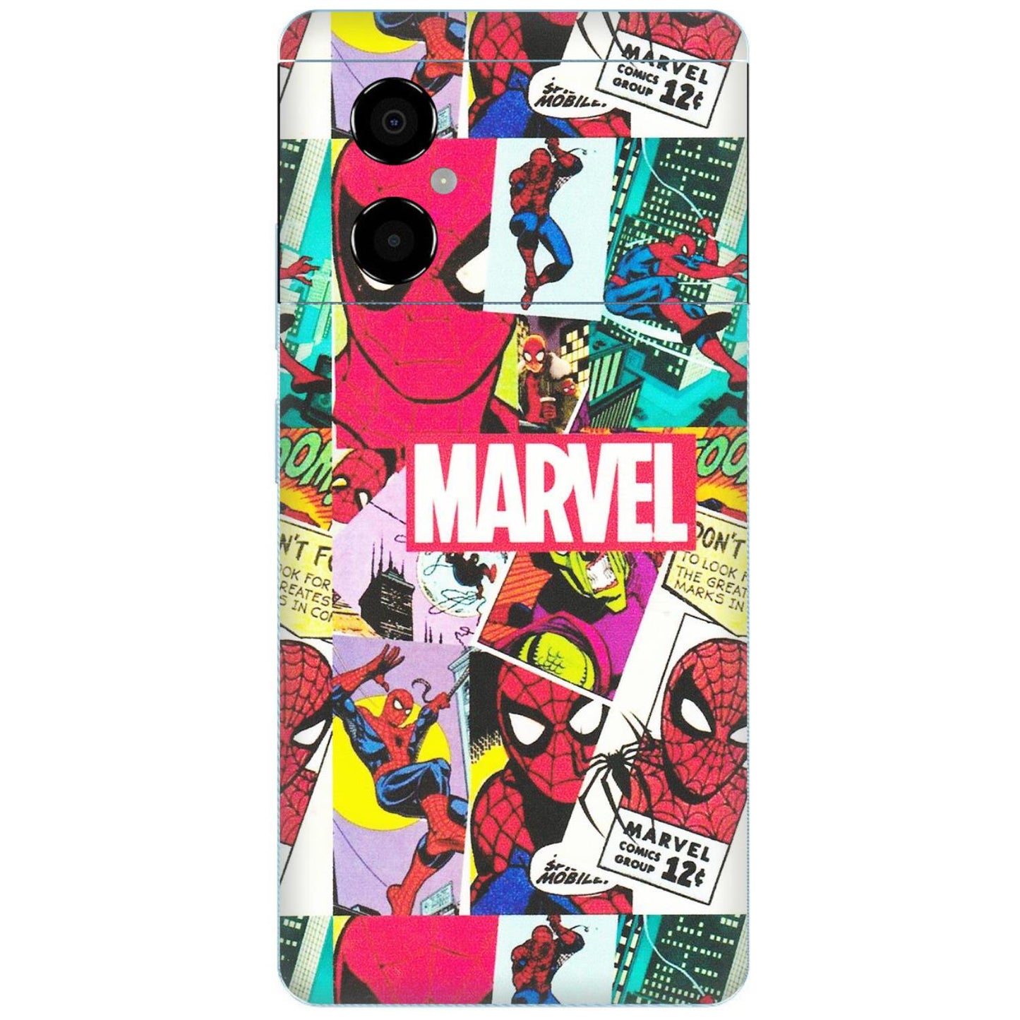 POCO Phone Skins (All Models) - Marvel Comic Spiderman Grafitti - Matte Finish (M-72) Poco M4 (5G)