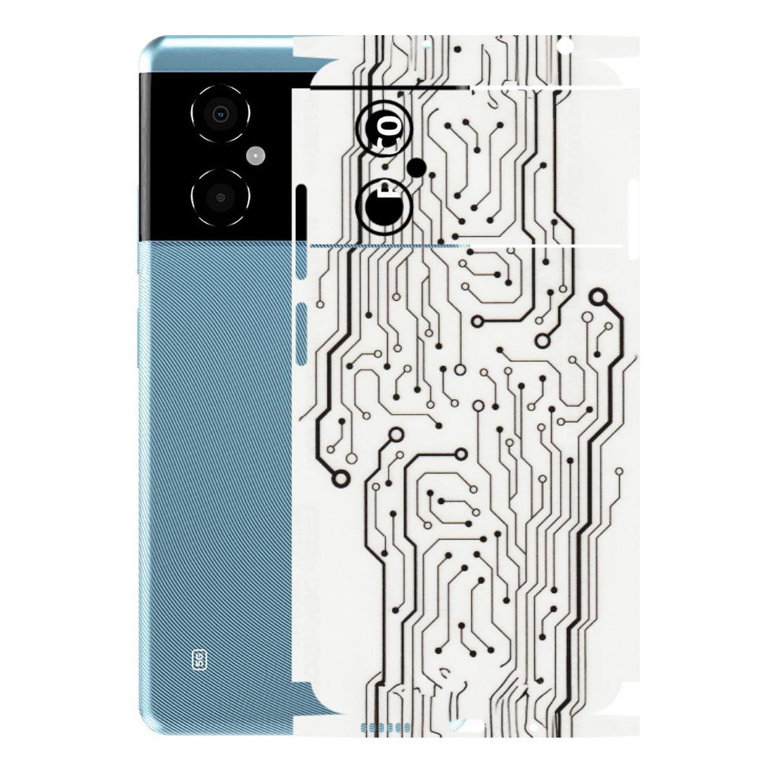 POCO Phone Skins (All Models) - Tech Circuits - Transparent Finish (T-03) Poco M4 (5G)