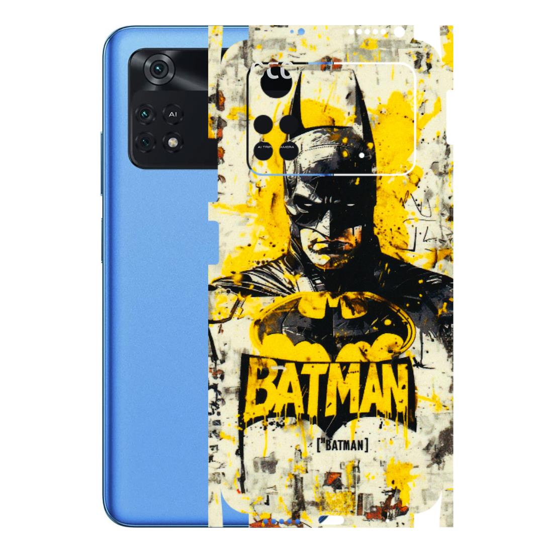 POCO Phone Skins (All Models) - Batman Yellow BT - 3D Embossed Finish (L-304) Poco M4 PRO 4G