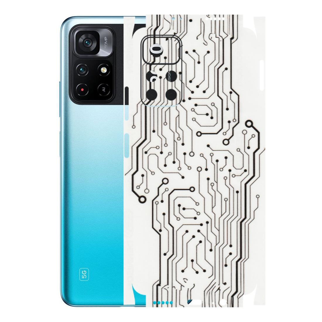 POCO Phone Skins (All Models) - Tech Circuits - Transparent Finish (T-03) Poco M4 PRO 5G