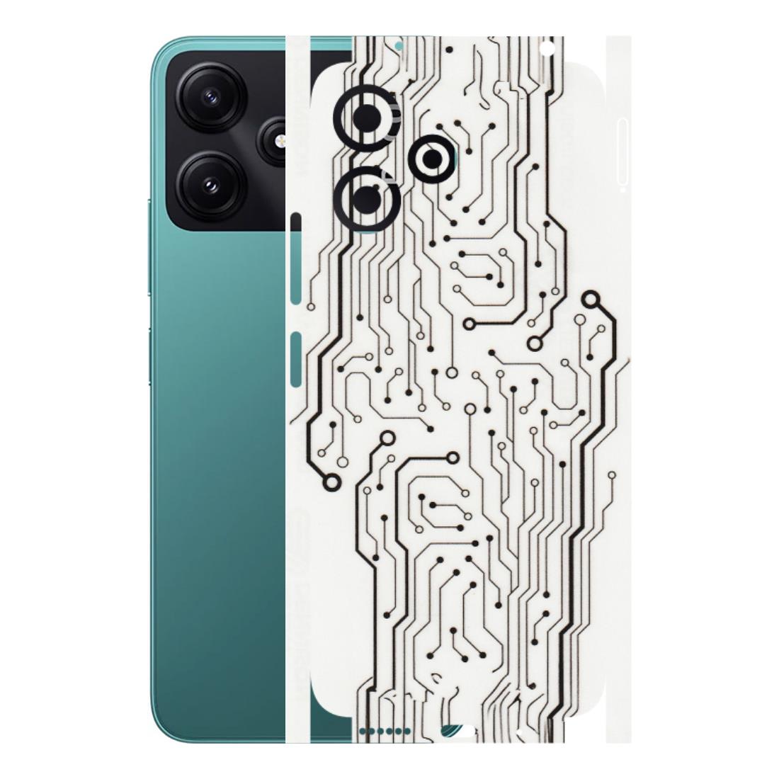POCO Phone Skins (All Models) - Tech Circuits - Transparent Finish (T-03) Poco M6 PRO 5G