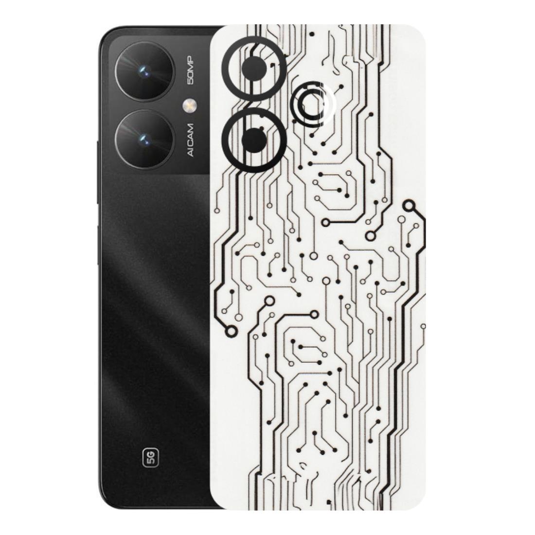 POCO Phone Skins (All Models) - Tech Circuits - Transparent Finish (T-03) Poco M6