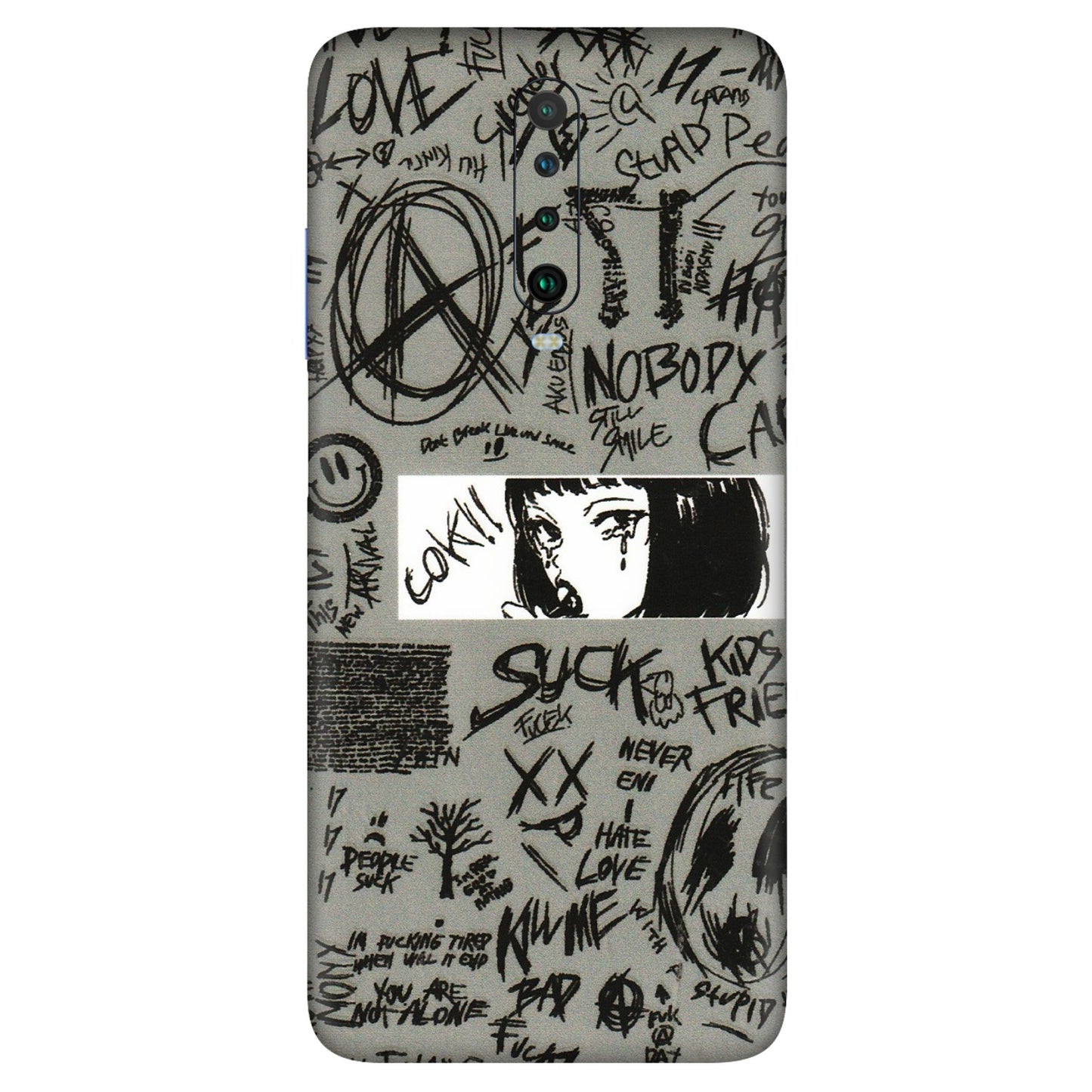 POCO Phone Skins (All Models) - Never Have Love Anime - 3D Embossed Finish (L-260) Poco X2