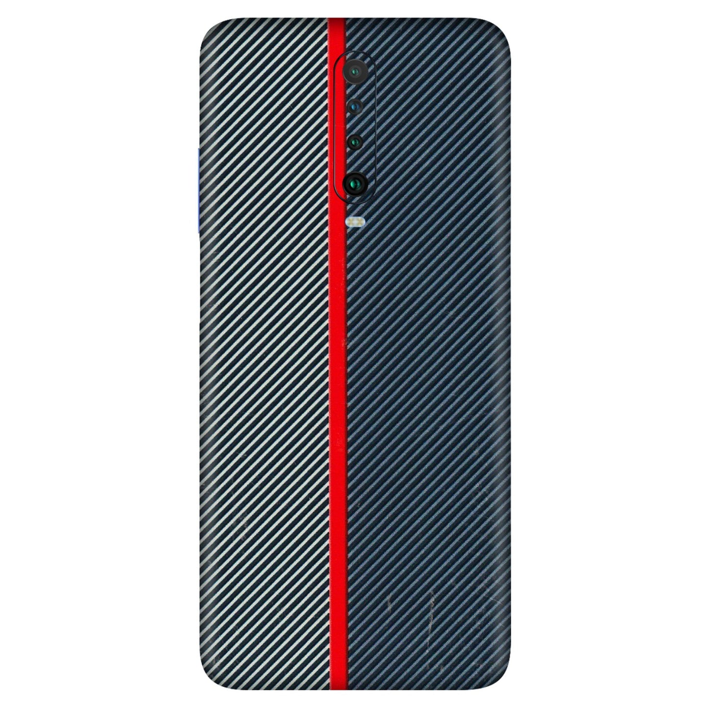 POCO Phone Skins (All Models) - Blue Sober Lines - 3D Embossed Finish (L-305) Poco X2