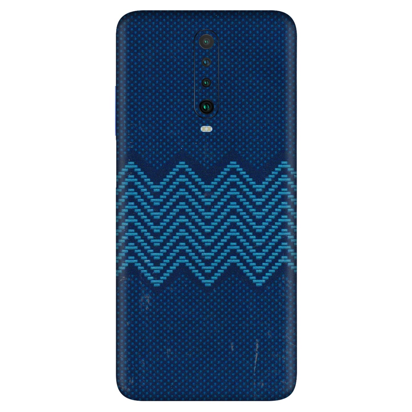 POCO Phone Skins (All Models) - Blue Sober Waves - 3D Embossed Finish (L-306) Poco X2