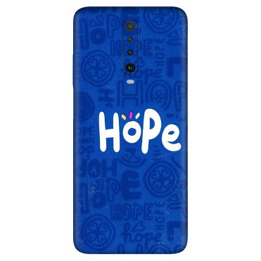 POCO Phone Skins (All Models) - Hope Doodles Blue - 3D Embossed Finish (L-43) Poco X2