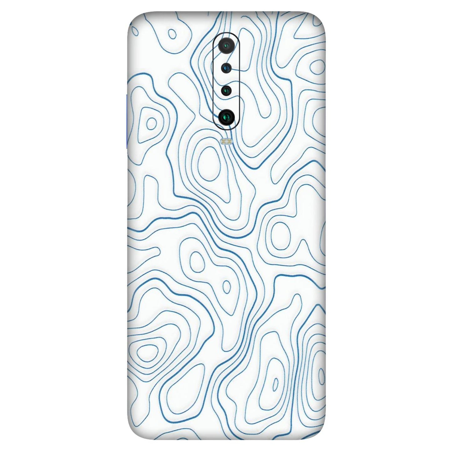 POCO Phone Skins (All Models) - Blue And White Swirls - Matte Finish (M-139) Poco X2