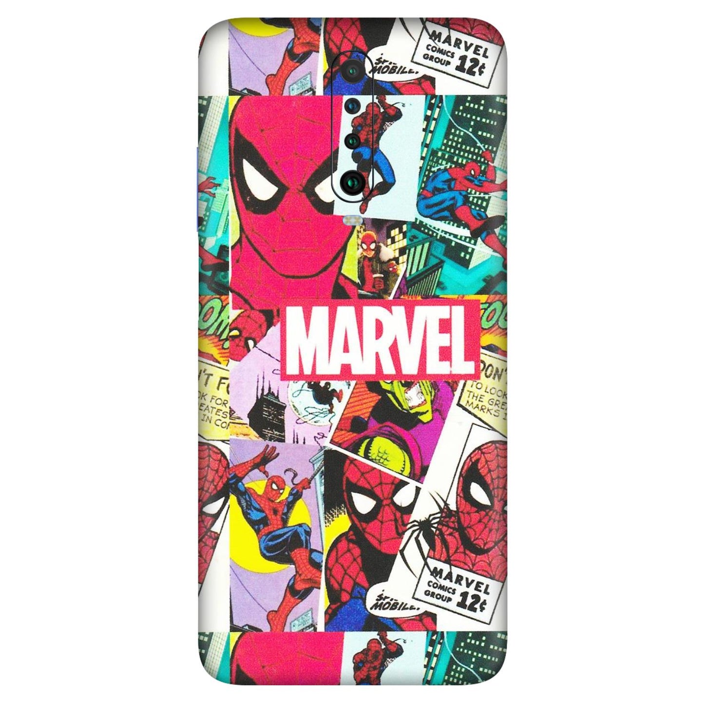 POCO Phone Skins (All Models) - Marvel Comic Spiderman Grafitti - Matte Finish (M-72) Poco X2