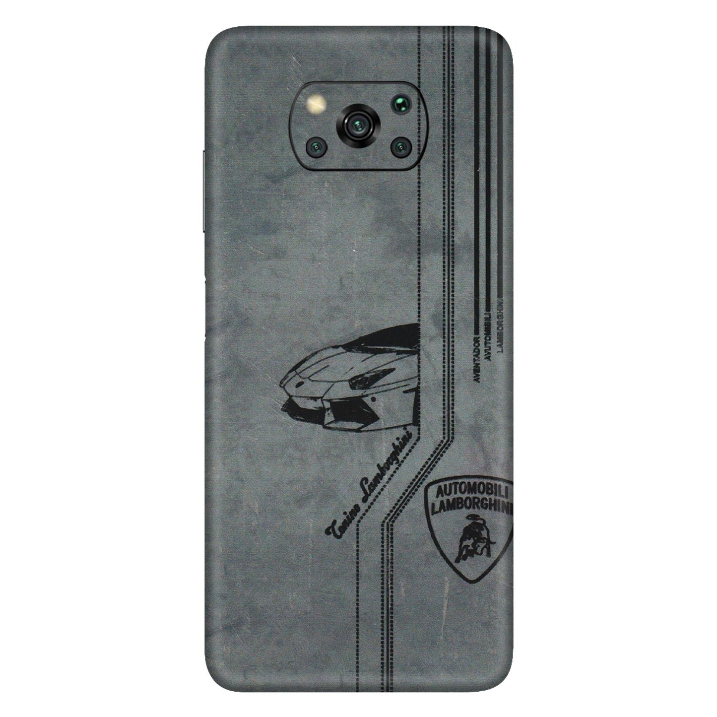 POCO Phone Skins (All Models) - New Lamborgini Aventador - 3D Embossed Finish (L-321) Poco X3