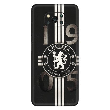 POCO Phone Skins (All Models) - Chelsea Fan Club - 3D Embossed Finish (L-36) Poco X3