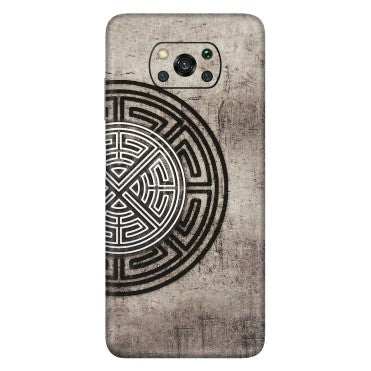 POCO Phone Skins (All Models) - Mysterious Circular Design - 3D Embossed Finish (L-63) Poco X3