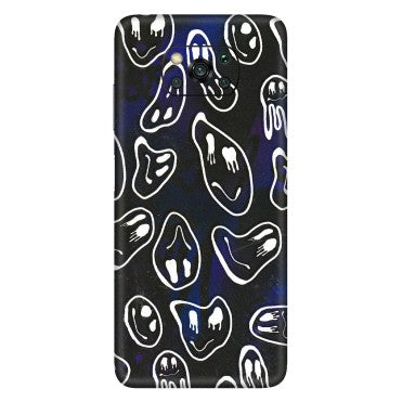 POCO Phone Skins (All Models) - Distorted Smileys - 3D Embossed Finish (L-92) Poco X3