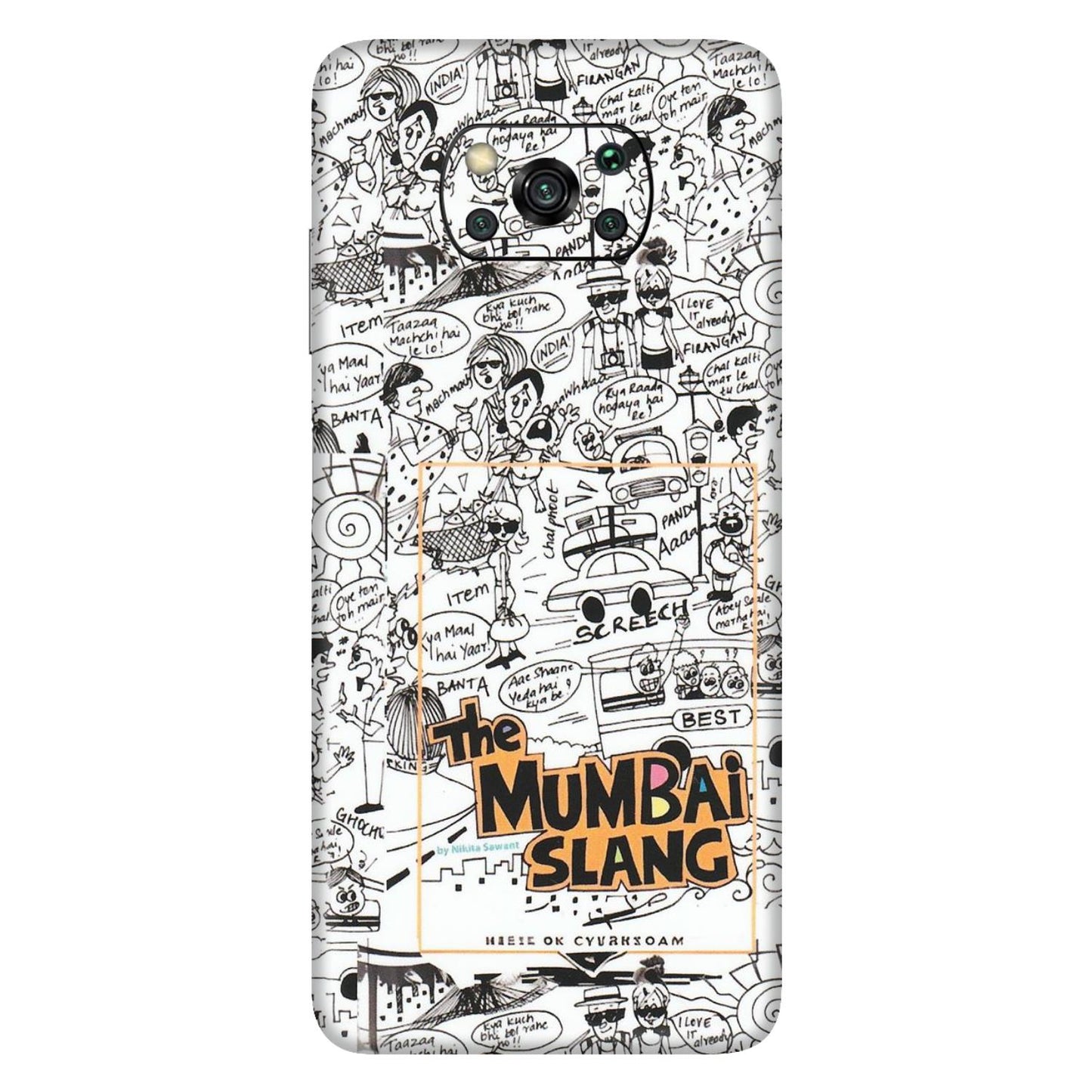 POCO Phone Skins (All Models) - The Mumbai Slang - Matte Finish (M-142) Poco X3