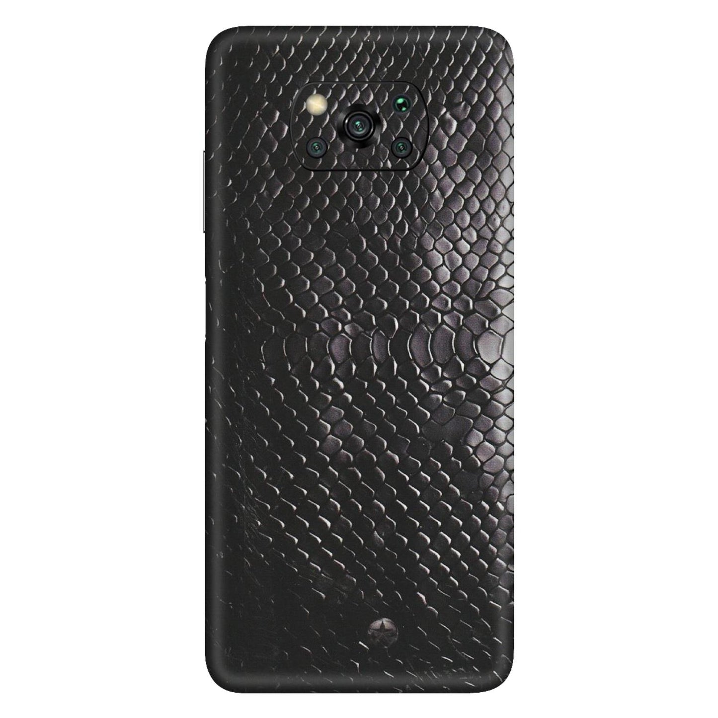 POCO Phone Skins (All Models) - Black Snack Leather - Matte Finish (M-147) Poco X3