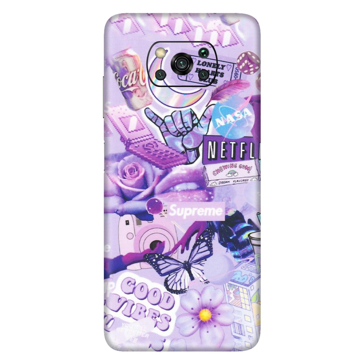 POCO Phone Skins (All Models) - Supreme Purple Magic - Matte Finish (M-88) Poco X3