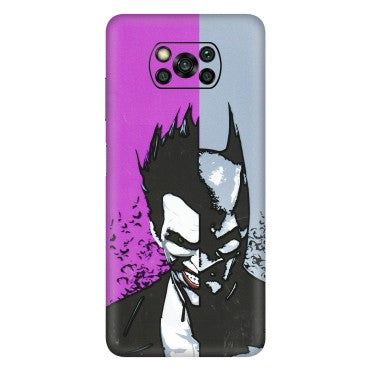 POCO Phone Skins (All Models) - Batman & Joker - 3D Embossed Finish (L-143) Poco X3 PRO