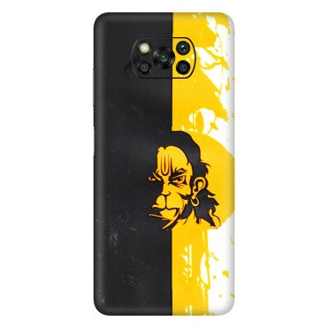 POCO Phone Skins (All Models) - Bajrangbali - 3D Embossed Finish (L-151) Poco X3 PRO