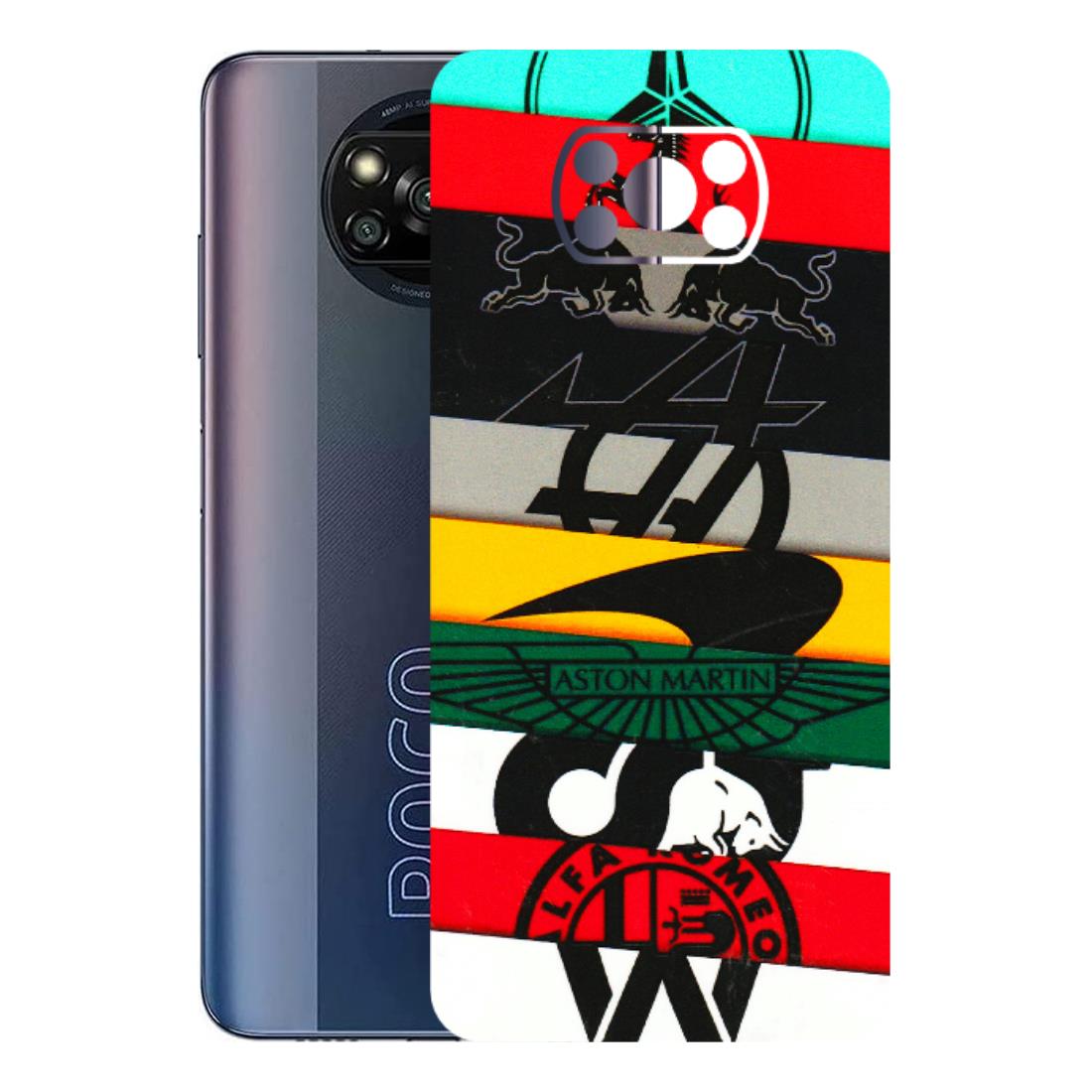 POCO Phone Skins (All Models) - Multi Designer Brands - 3D Embossed Finish (L-187) Poco X3 PRO