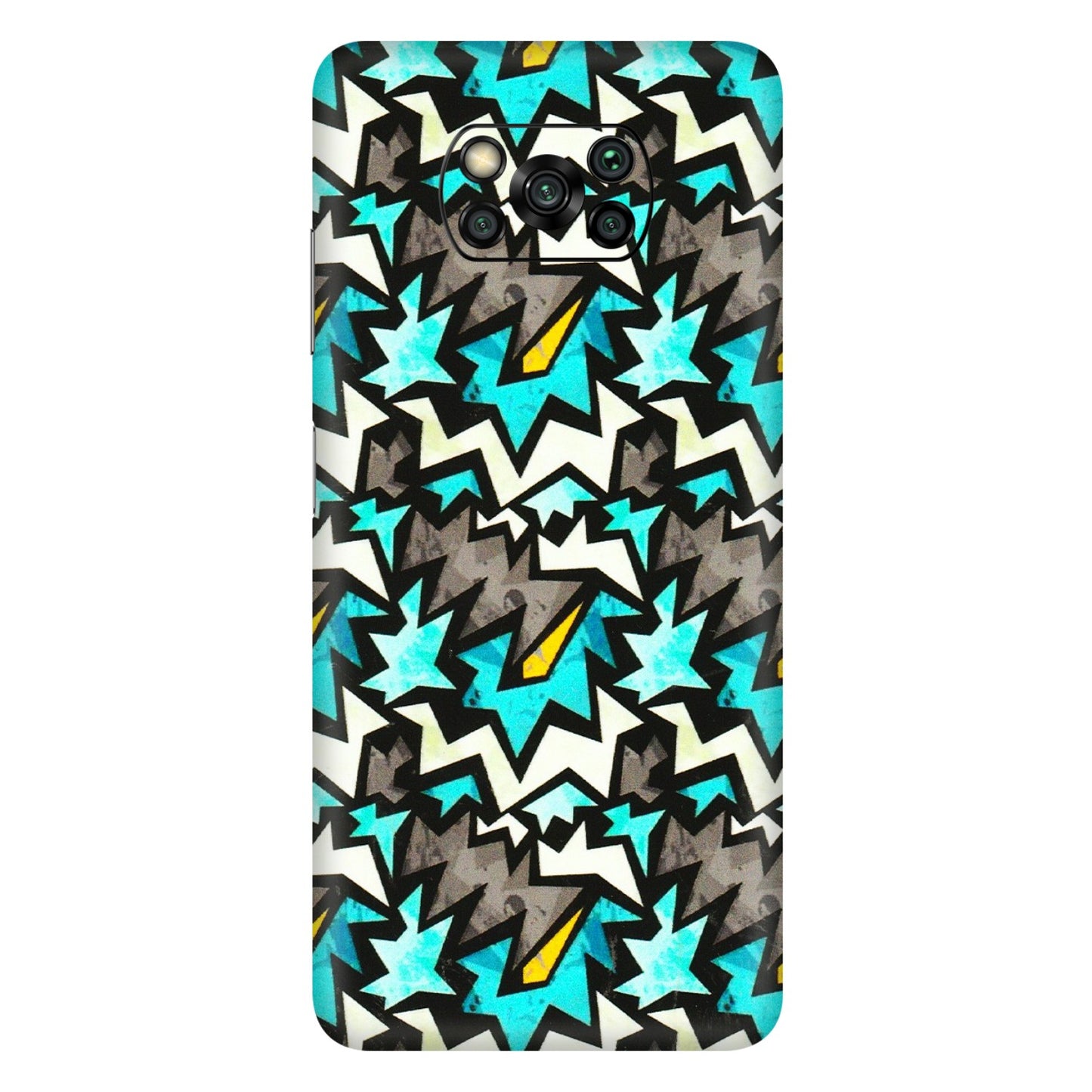 POCO Phone Skins (All Models) - Funky Zig Zag - 3D Embossed Finish (L-223) Poco X3 PRO
