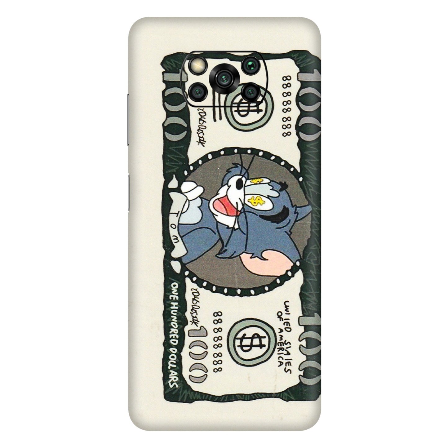 POCO Phone Skins (All Models) - Tom Hundred Dollar - 3D Embossed Finish (L-324) Poco X3 PRO