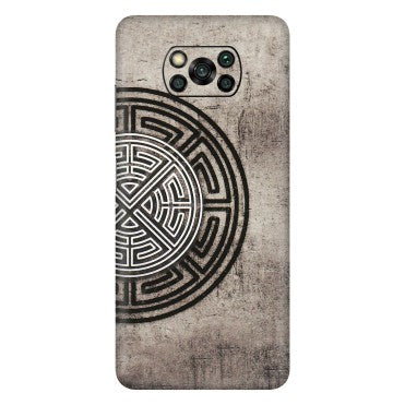 POCO Phone Skins (All Models) - Mysterious Circular Design - 3D Embossed Finish (L-63) Poco X3 PRO